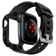 Spigen Apple Watch 4/5/6/7/8/SE (44/45mm) Case with Strap Rugged Armor Pro, Black