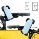 Wozinsky WBHBK6 Phone Holder for Bike & Motorcycle Handlebars, Black