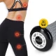 Masažinis volelis su dygliukais 4FIZJO Spike Roller 17 cm, pilkas-juodas
