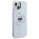 Karl Lagerfeld IML Metal Choupette Head MagSafe Case for iPhone 15, White