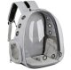 Folding Pet Cat Dog Travel Backpack Knapsack Rucksack Bag Case, 28-68x32x42cm, Grey