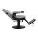 Barber Chair Gabbiano Levi with Hydraulic Lift, Grey