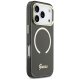 Guess IML Script Metal MagSafe Phone Case Cover iPhone 17 Pro - Black