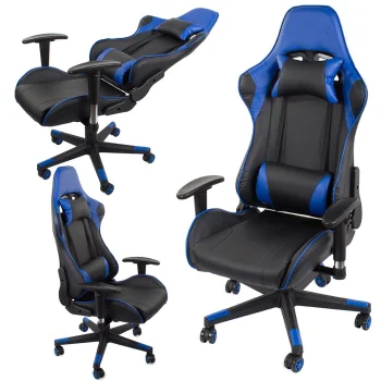 Gaming Chair with 2D Armrests, Blue