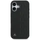 Mercedes iPhone 17 Case Leather Laurel Leaves MagSafe, Black