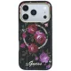 Guess IML Glitter Blossom Roses MagSafe case for iPhone 18 Pro Max / 17 Pro Max, black