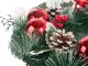 Christmas Decorative Wreath, Red/White, 30 cm
