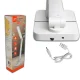 Ltc 3W LED Desk Lamp, 3000/4500/6000K, Adjustable, 1200mAh, White