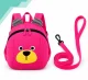 Toddler Backpack with Detachable Leash 2-in-1 Bear, 20 × 26 × 10 cm, Pink