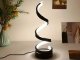 LED Spiral Desk Lamp, 3 Light Colors, USB, Black