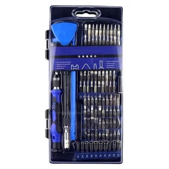 124 in 1 Magnetic Screwdriver Set, Black/Blue