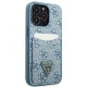 Guess 4G Triangle Logo Cardslot Case for iPhone 13 / 13 Pro - Blue