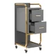 Gabbiano Solo Hairdressing Trolley, Grey/Gold