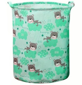 Green toy garbage can