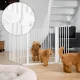 Ecotoys Safety Gate / Playpen for Children and Pets, 5 Panels, 60 cm, White