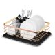 Massido MS-600 Dish Drying Rack with Tray, gold