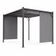 MultiGarden dārza pergola 3x4 m, tērauda konstrukcija, pelēka