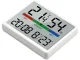 Electronic weather station with thermometer, hygrometer, LCD display, white