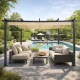 Multigarden Garden and Terrace Pergola, 3x4 m, Steel, Beige
