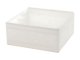 Fabric Drawer Organizer for Underwear and Clothes, 28x28x10 cm, White