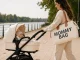 Mamos krepšys Mommy Bag 3in1 su kosmetine ir organizatoriumi, smėlio spalvos