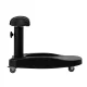 Azzurro Pedicure Foot Bath Trolley with Adjustable Footrest, Black