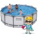 Bestway 5618W Frame Pool Set with Pump 396x122 cm