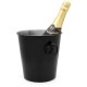 Leopold Vienna LV213008 Champagne Cooler, Stainless Steel, Black