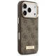 Guess 4G Logo Plate MagSafe Case for iPhone 17 Pro, Brown