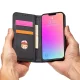 Magnet Card Case for iPhone 13 Pro Wallet Stand Cover Black