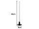 Modern LED Desk Lamp 40cm with 3 Color Modes and Remote, Black