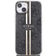 Guess IML 4G Gold Stripe case for iPhone 15 Plus / 14 Plus - black