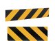 Self-Adhesive Foam Garage Wall Protector for Car Doors, Yellow-Black