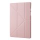 Samsung Galaxy Tab A8 10.5 (2021) (2022) (SM-X200/X205) V-fold Stand Silicone Book Case Cover, Pink | Чехол...