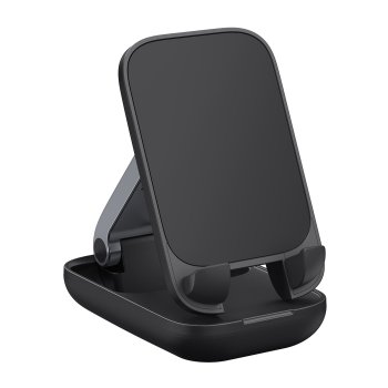 Desk Phone Stand Baseus Seashell Series Folding Holder, Black