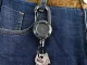 Retractable Keyring with Metal Cable and Carabiner