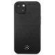 Mercedes iPhone 13 mini Case Leather Stars Pattern, Black