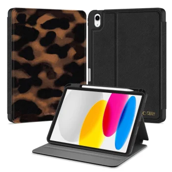 Tech-Protect Lamano Case for iPad 10.9 (2022) / iPad 11 (2025) - Brown/Black