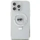 Karl Lagerfeld iPhone 15 Pro Max Case Ring Stand Karl Head MagSafe, White