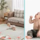 Nicekids Double-Sided Foldable Foam Play Mat for Kids, Birds, 150x200 cm