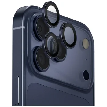 Uniq Optix Aluminum Camera Lens Protector iPhone 17 Pro / iPhone 17 Pro Max with Applicator - Navy Blue