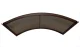 Door Canopy STARKEDACH R-160, 160x100x35 cm, Brown