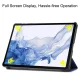 Samsung Galaxy Tab S9 (SM-X710, SM-X716B) Trifold Stand PU Leather Cover Case, Blue