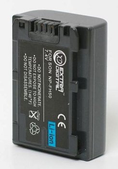 Sony NP-FH50 Replacement Camera Battery, 1050mAh, Li-ion