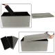 Foldable Storage Ottoman Pouf 76x38x38 cm, Grey