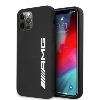 AMG Silicone Big Logo Case for iPhone 12 Pro Max - Black