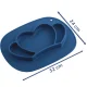 Ricokids Silicone Baby Plate with Lid, Crown Shape