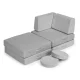 Ecotoys TMSRT-14 Large Modular Kids Sofa, 8 Pieces, Grey