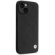 BMW iPhone 14 Case Leather Quilted, Black