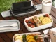 Double-Tier Lunch Box with Cutlery XXL, 1400ml, White